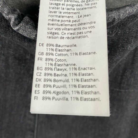 OSKA Skinny Jegging Jeans Womens Size 6 High Rise Pull On Denim Charcoal Gray - Picture 9 of 12